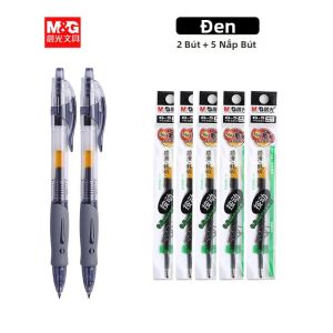 M&G | Bộ Bút Gel M&G 0.5mm Viết Êm Bút Bi Xoay Màu Đen/đỏ/xanh Dương Dùng Cho Trường Học & Văn Phòng Phẩm Mực Gel