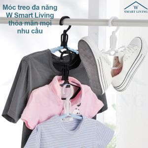 Móc treo đa năng đa dụng treo quần áo trẻ em người lớn treo giày dép điều chỉnh được kích thước dày bền