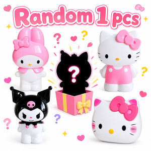 Bandai | Sanrio My Melody Hello Kitty Cute Pen Container Makeup Brush Holder Desktop Storage Box Dormitory Room Organizer Birthday Gifts
