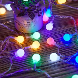 3M20LED White Ball Light String USB Powered Small Color Light Suitable For Indoor Parties WeddingsAnd Holiday Decorations