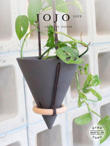 Creative Handmade Hanging Plant Pot for Succulents Porous Ceramic Flower Pots Nordic Style Home Decor from China