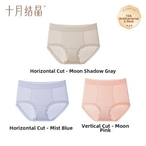 SHI YUE JIE JING | Post-Cesarean High-Waist Cotton Antibacterial Maternity Underwear