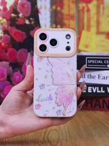 All-round Oil Painting Silicone Phone Case With Mirror Stand And Lanyard