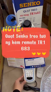 Quạt Treo Tường SENKO T1628 T1683 Có Remote - Quạt Điện T1680 T1682 1 Dây KHÔNG Remote (Giao Màu Ngẫu Nhiên)