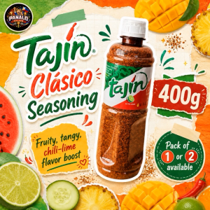 Tajin Clasico Seasoning 400g - USA Imported Mexican Chili Lime Powder Tangy Spice for Fruits Snacks Chips & Cocktails