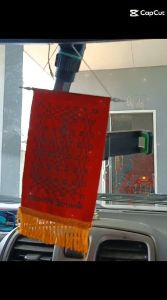 ยันต์เกราะผ้ายันต์แขวนหน้ารถยนต์ รถแมคโคร รถสิบล้อ รถพ่วง ยันต์หลวงปู่ปาน ยันต์ป้องกันภัยจากอุบัติเหตุ ยันต์ศาสนาพูทธ ยันต์หลวงปู่