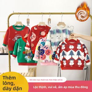 JIFANPAUL | Winter Warm Childrens T-shirt Thick Sweater Christmas Clothing