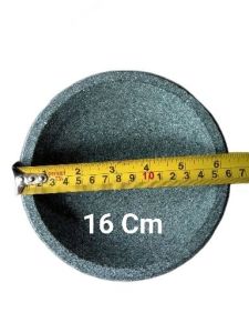 Cobek batu asli Gunung 100% ukuran 16 cm harga termurah ( uang kembali jika bukan batu asli )