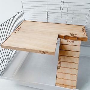 Bàn Hình Chữ L Bằng Gỗ Hai Lớp Cho Thú Cưng Hình Quả Lê Thạch Anh Khỉ Gấu Vàng Đồ Trang Trí Cảnh Quan Đồ Chơi Cho Chuột Mèo