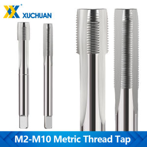 1Pc Metric Thread Tap HSS Machine Plug Tap Right Hand Straight Flute Screw Thread Tap M2.2 M2.5 M3 M4 M5 M6 M7 M8 M9 M10