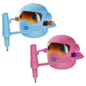 【New Arrival】 Montessori Learning Toy Drawing Robot for Kids Interactive Educational Robot with Bright Colors for Boys and Girls