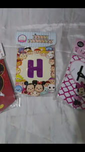Banner Happy Birthday Bunting Flag Mikcey mini Karakter Banner HBD Tsumtsum