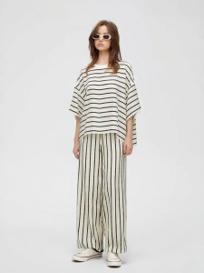 URLAZH | Comfortable Stripe Design Casual Straight Trousers
