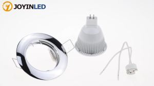 JOYINLED 1/10PCS Zinc Alloy Recessed Downlight Frame GU10 MR16 LED Ceiling Light Fixture Holder Trim Ring Lamp Fitting