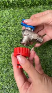 บอลวาล์ว พร้อมหัวต่อก็อกน้ำต่อกับเครื่องซักผ้า หรืออื่นๆ สินค้าแข็งแรง ทนทาน พร้อมส่ง