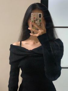 HUOLISI | Off Shoulder Knit Top