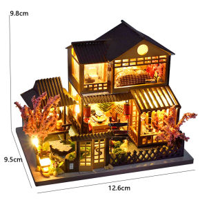 DIY Mini Doll House Kit Wooden Dollhouse Furniture Handmade 3D Puzzle Assembly Building Model Home Decor For Xmas Birthday Gifts