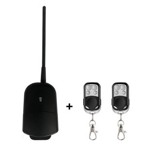 ตัวรับสัญญาณประตูโรงรถอเนกประสงค์ 433mhz แบบ 2 ช่องรีเลย์ ใช้ได้กับรีโมทคอนโทรลแบบม้วนและแบบเรียนรู้รหัส 433.92MHz