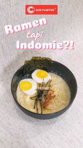 Mangkok Saji Clio Tutup - Mangkok Tutup Plastik Japan Series 6 Inch