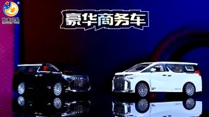 TOYOTA ALPHARD 2021 Mona Lisa MPV Car Models Alloy Diecast Toy Vehicle Doors Openable cars toys for kids boy