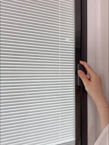 Single Glazed Magnetic Built-in Blinds Window Curtain for Bathroom and Kitchen