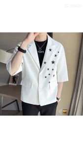 Áo vest áo vest nam tay lửng thiết kế họa tiết ngôi sao tạo sự trẻ trung năng động cá tính - H74