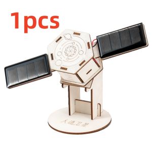 DIY Solar Satellite Artificial Assembly Kid Student Science Education Scientific Training Experimental Equipment Steam Toys