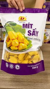 Mít sấy giòn nguyên cánh Thuận Hương 500g 200g - Đồ ăn vặt trái cây sấy - Mít sấy không đường - Hàng xuất khẩu loại 1
