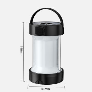 ไฟฉาย LED + T6 มัลติฟังก์ชั่น รูปแบบ 5809 สำหรับตั้งแคมป์ พร้อมไฟฉุกเฉิน ชาร์จ USB Type-C