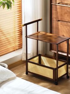 ตู้จัดเก็บมือถือ ตู้ข้าง โต๊ะกาแฟขนาดเล็กที่มีล้อเพื่อจัดเก็บ เหมาะสำหรับห้องนั่งและห้องนอน