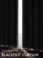 2pcs 100% Solid Blackout Curtains - Perfect for Bedroom and Living Room - UV Protection, Easy Sliding, and Stylish Design. 