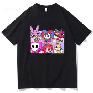 Bandai | THE AMAZING DIGITAL CIRCUS Print T-Shirt Men Women Kids Casual High Quality Pomni The Jester Ramen T-Shirts Short Sleeve Tees