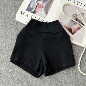 High-Waist Yoga Dance Shorts Womens Summer Butt-Lifting Running Fitness Hot Pants Tight-Fit Commute Korean Style Short Pants