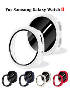 CRESTED | Tempered Glass+Case for Samsung Galaxy Watch 8 accessories All-around hard PC Bumper Frame Screen Protector 40MM 44MM Cover