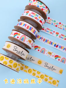 Cartoon Bow Silk Ribbon Gift Wrapping Ribbon