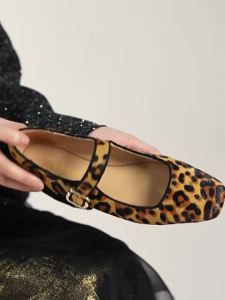 Reemoor | Fall Leopard Mary Jane Flats for Women
