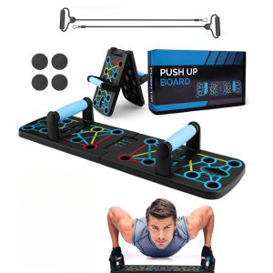 Papan Push Up Lipat RYNO JS-001 – Untuk Latihan Dada Bahan Plastik Kejuruteraan Kapasiti 150kg Reka Bentuk Anti-Slip (Hitam)