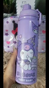 800ml Vacuum Flask Kuromi Tumbler For Kids Water Bottle 304 Stainless Steel Melody Cinnamoroll Thermal Cup TRENDING HIGH QUALITY SANRIO MELODY KUROMI VACUUM THUMBLER Stainless Steel Insulated TumbleR Thermos Water Bottle for Me
