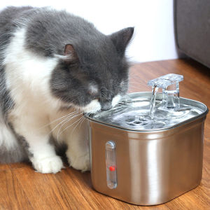 3.2l Cat Drinking Fountain Automatic Stainless Steel Pet Fountains Water Dispenser Ultra Quiet Pump Water Foutain for Multiple Pets