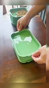 Ayla กล่องเพาะถั่วงอก ถาดเพาะต้นอ่อน  ไม่ต้องใช้ดิน นำกลับมาใช้ใหม่ได้ 1ชุด bean sprouts tray