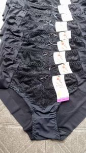 sét 10 Quần Lót nữ màu đen Spring Lưới Ren Vải  cotton lạnh co giãn 4 chièu Siêu Mát 5402