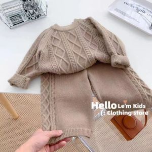 Vintage Fashion Knit Sweater & Leggings Set