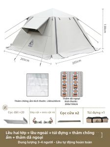 Hewolf | Lều Tự Động Chống Nước Hai Lớp Gấp Đơn Giản
