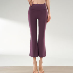 ASran | High Waist Flare Butt-Lifting Abdominal Contouring Short Petite Yoga Pants