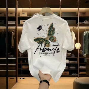 Loose Fit Mens Short Sleeve T-Shirt Pure Cotton Heavyweight 230g Summer New Style Base Layer Top Fashion Urban Style