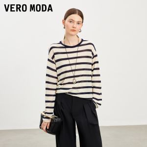 Vero Moda | Women Knitwear Striped Colorblock Loose Dropped Shoulder