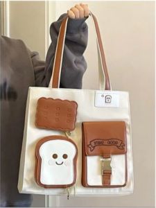 กระเป๋าถือทรงสี่เหลี่ยมขนมปัง กระเป๋าสะพายไหล่แบบลำลอง กระเป๋าสะพายข้างสำหรับเดินทาง กระเป๋าถือแบบมีซิป กระเป๋าผ้าใบ กระเป๋าสะพายข้างแบบสะพายข้าง