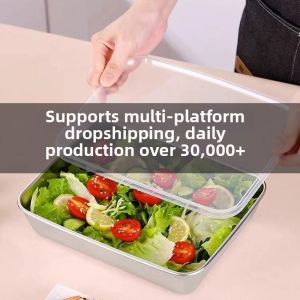LUOLUNTE·HUIER | Thick Magnetic Covered Stainless Steel Tray