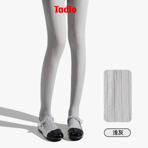 Noih Velvet Leggings Tights Women Autumn Winter Anti-snag No Slip Slimming Grey Embroidered Pantyhose Comfortable All Season