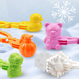 Outdoor Sand Snow Ball Mold Snowball Maker Clip For Kids Adult Heart Snowflake Duck Shape Clip Tongs for DIY Sushi Mold for Kids